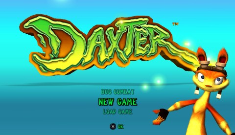 Daxter title screen for PSP